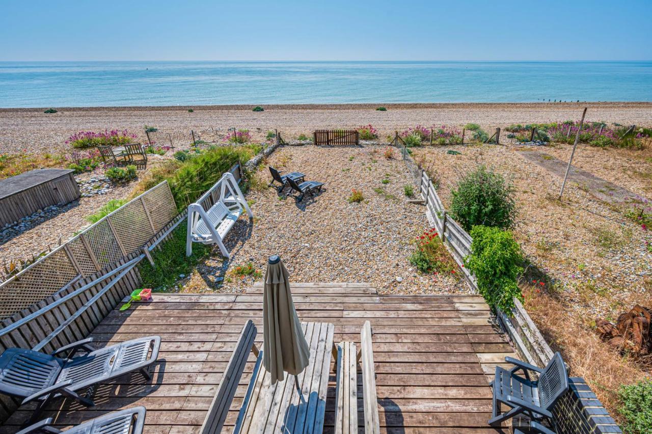 Pebble Paradise Beachfront Family Getaway Pevensey Esterno foto